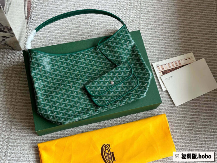 Goyard Hobo Shoulder Bag Replica Edition Upgraded Leather & Craftsmanship Custom-Made For Commuting - Image 11