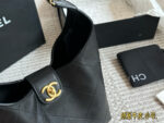 Chanel 25 Series Hobo Bucket Bag In Calfskin With Distinctive Shoulder Strap Design - Image 3