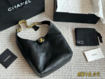 Chanel 25 Series Hobo Bucket Bag In Calfskin With Distinctive Shoulder Strap Design - Image 4