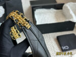 Chanel 25 Series Hobo Bucket Bag In Calfskin With Distinctive Shoulder Strap Design - Image 6