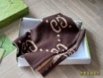 Gucci Gg Cashmere Scarf With Box, Authentic