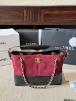 Chanel 25A Haute Couture Workshop Bucket Bag Quilted Pattern Colour-Blocking Bag-On-Bag Accessory Pearl Heart Cf Charm Detachable - Image 10