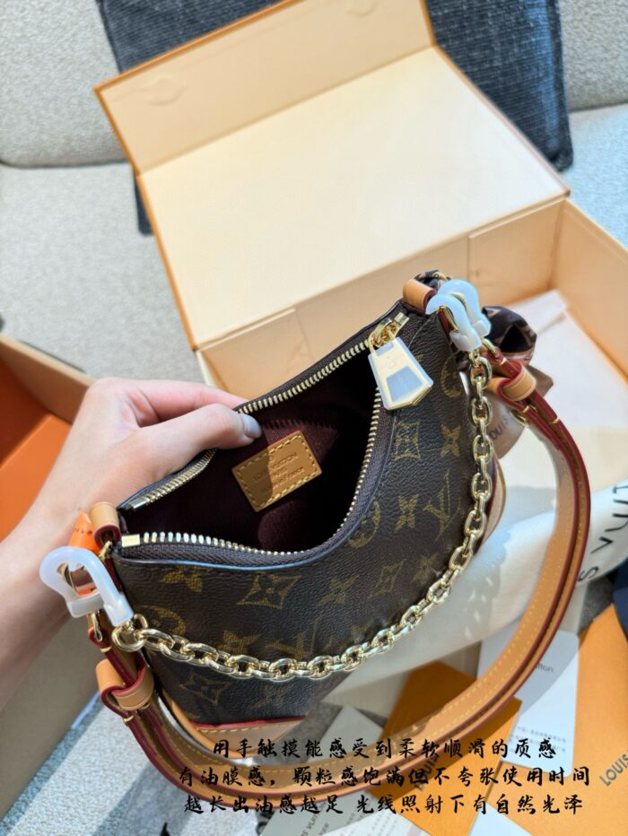 Louis Vuitton Nano Series Adjustable Chain Crossbody Bag With Double Straps - Excellent Capacity - Image 3