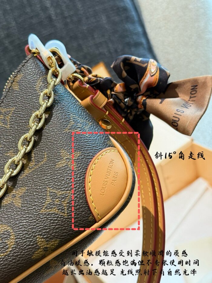 Louis Vuitton Nano Series Adjustable Chain Crossbody Bag With Double Straps - Excellent Capacity - Image 8
