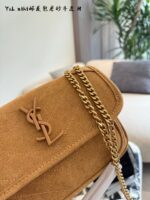 Yves Saint Laurent Niki Series Satin Leather Messenger Bag - Image 7