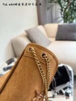 Yves Saint Laurent Niki Series Satin Leather Messenger Bag - Image 8