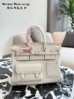 Hermès Cargo Birkin Canvas And Leather Patchwork Multi-Pocket Practical Birkin Bag - Image 7