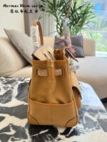Hermès Cargo Birkin Canvas And Leather Patchwork With Multiple External Pockets And Detachable Water Bottle Holder – Practical Platinum Bag - Image 4