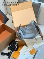 Louis Vuitton Carryall Small Shark Grey Calfskin, Upgraded 163 Chip Edition - Image 2