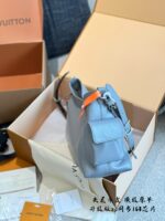 Louis Vuitton Carryall Small Shark Grey Calfskin, Upgraded 163 Chip Edition - Image 4
