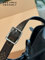 Louis Vuitton Carryall Small Black Lambskin Bag Dark, Edgy Aesthetic Lightweight, Spacious Design Wide Shoulder Strap - Image 6