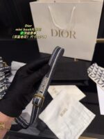 Dior Tote Autumn/Winter Collection Mini Book Embroidered Tote Bag Detachable Shoulder Strap Letter Logo - Image 9