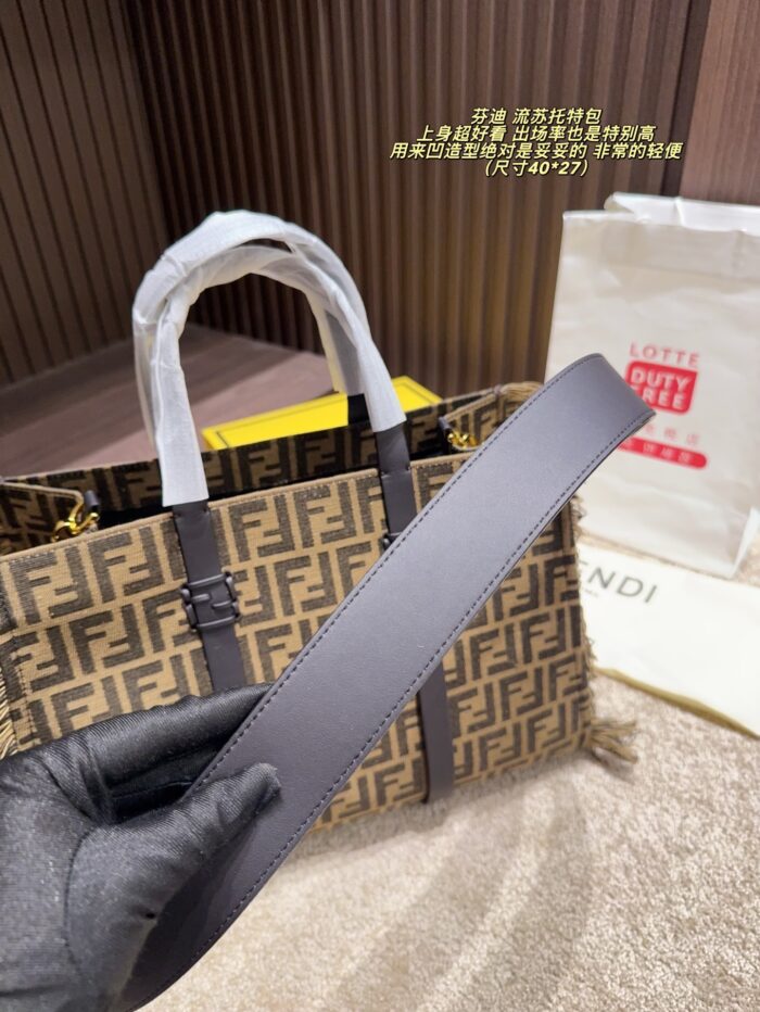 Fendi Fringe Tote Bag Lightweight, Spacious, And A Style Essential. - Image 6
