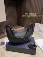 Prada Crescent Underarm Bag Retro Chic, Structured, Minimalist, Sophisticated - Image 2