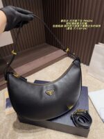 Prada Crescent Underarm Bag Retro Chic, Structured, Minimalist, Sophisticated - Image 3