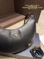 Prada Crescent Underarm Bag Retro Chic, Structured, Minimalist, Sophisticated - Image 6
