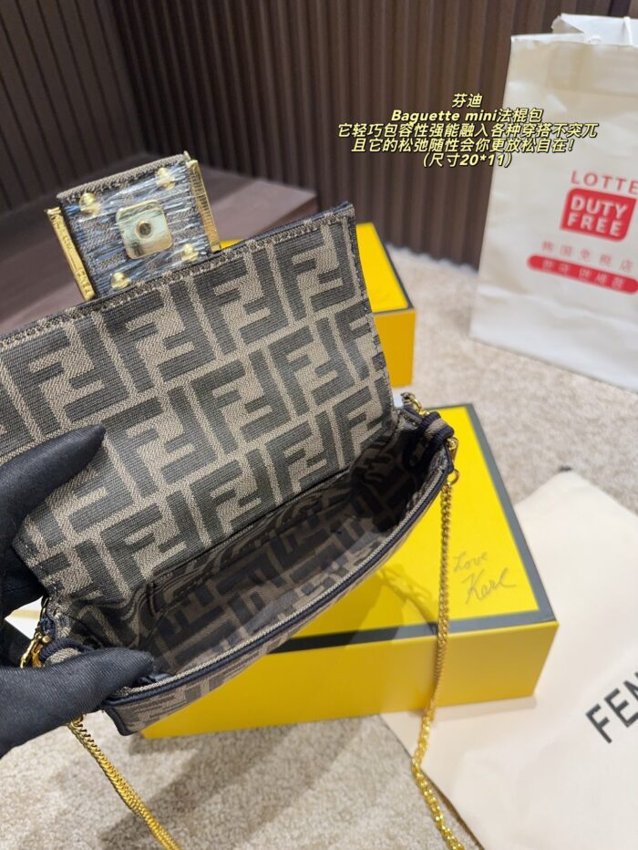 Fendi Baguette Mini Retro Elegance Versatile For Any Occasion - Image 8