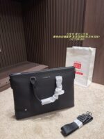 Montblanc Men'S Briefcase Classic Black Colourway Solid And Dignified, Stylish And Elegant