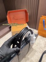 Louis Vuitton Briefcase Black-Grey Subtle Logo Sophisticated And Elegant, Stylish And Refined - Image 9