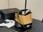 Chanel 25A Vertical Suede Tote Bag Madeleine Colourway Handheld Or Underarm Carry Effortlessly Relaxed Versatile And Sophisticated