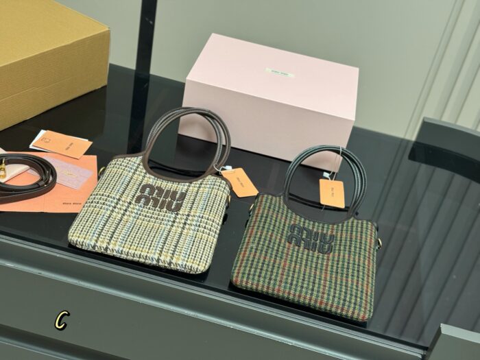 Miu Miu New Check Tote Bag - Adorable Silhouette - Image 2
