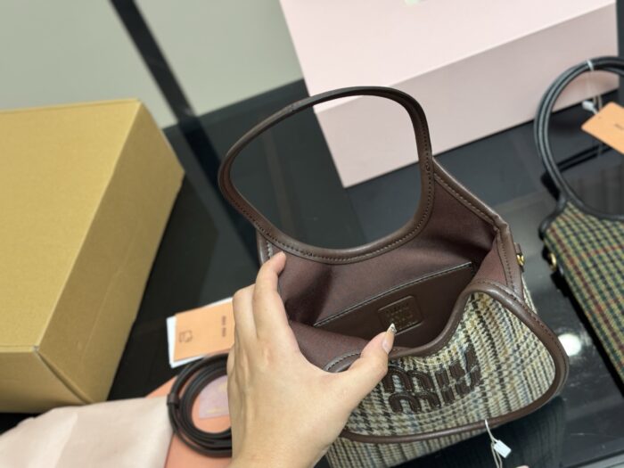 Miu Miu New Check Tote Bag - Adorable Silhouette - Image 4