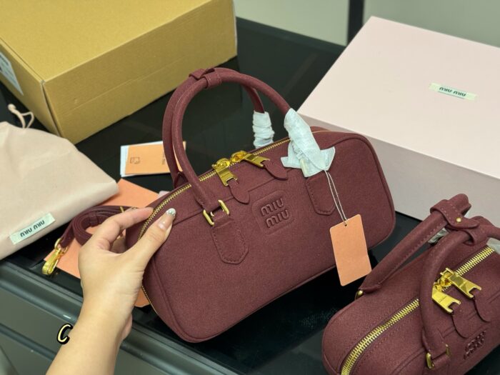 Miu Miu Bowling Bag/Briefcase Can Be Handheld Or Crossbody Ample Capacity Just The Right Amount Of Sweetness - Image 2