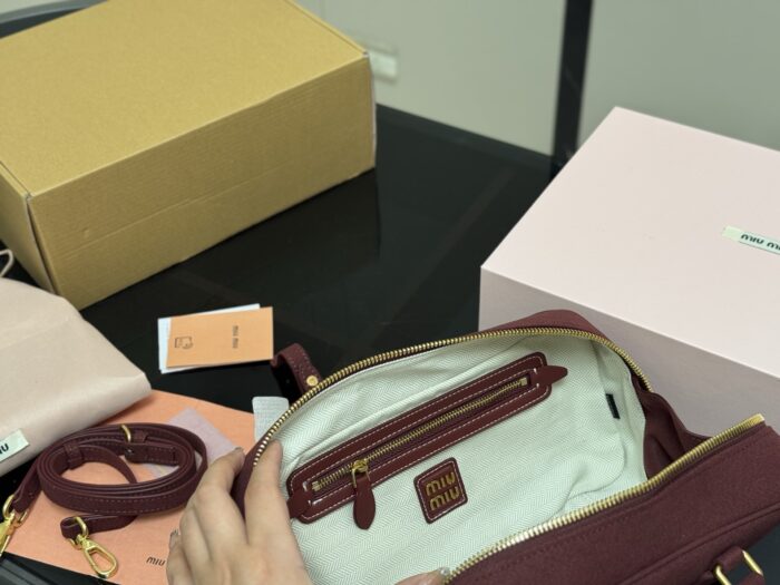 Miu Miu Bowling Bag/Briefcase Can Be Handheld Or Crossbody Ample Capacity Just The Right Amount Of Sweetness - Image 4
