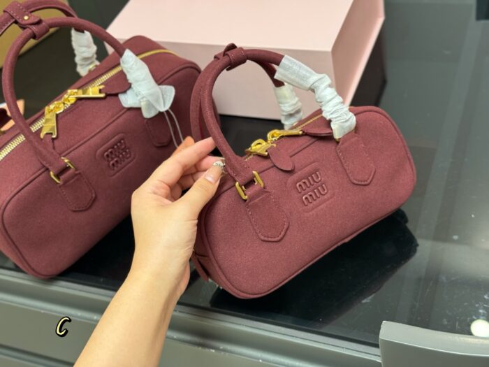 Miu Miu Bowling Bag/Briefcase Can Be Handheld Or Crossbody Ample Capacity Just The Right Amount Of Sweetness - Image 5