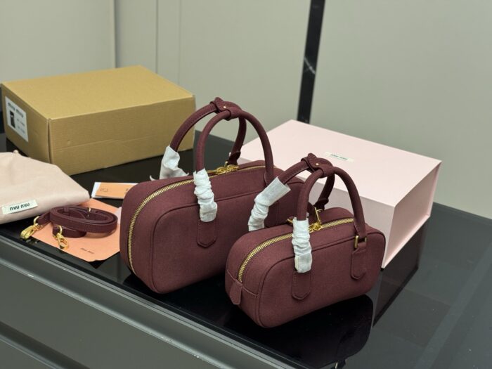 Miu Miu Bowling Bag/Briefcase Can Be Handheld Or Crossbody Ample Capacity Just The Right Amount Of Sweetness - Image 7
