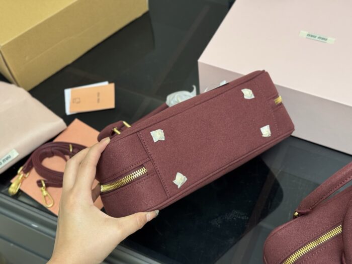 Miu Miu Bowling Bag/Briefcase Can Be Handheld Or Crossbody Ample Capacity Just The Right Amount Of Sweetness - Image 8