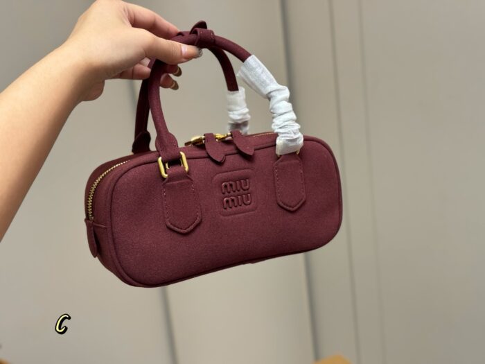 Miu Miu Bowling Bag/Briefcase Can Be Handheld Or Crossbody Ample Capacity Just The Right Amount Of Sweetness - Image 9