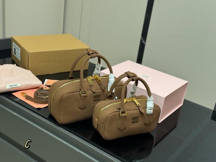 Miu Miu Bowling Bag/Briefcase Can Be Handheld Or Crossbody Ample Capacity Upgraded Version With Box - Image 1