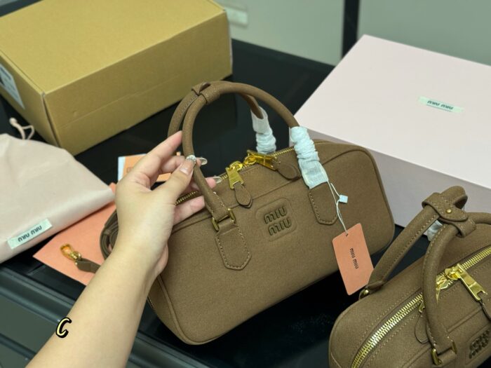 Miu Miu Bowling Bag/Briefcase Can Be Handheld Or Crossbody Ample Capacity Upgraded Version With Box - Image 2