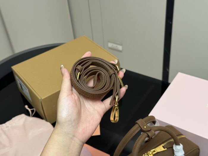 Miu Miu Bowling Bag/Briefcase Can Be Handheld Or Crossbody Ample Capacity Upgraded Version With Box - Image 3