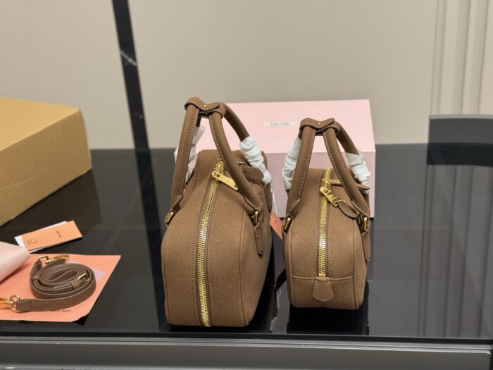Miu Miu Bowling Bag/Briefcase Can Be Handheld Or Crossbody Ample Capacity Upgraded Version With Box - Image 6