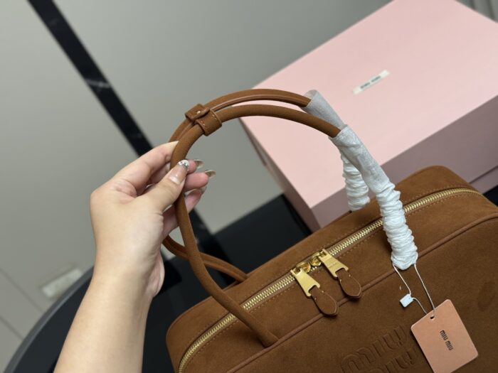 Miu Miu New Canvas Bowling Bag - Carry By Hand Or Crossbody - Image 3