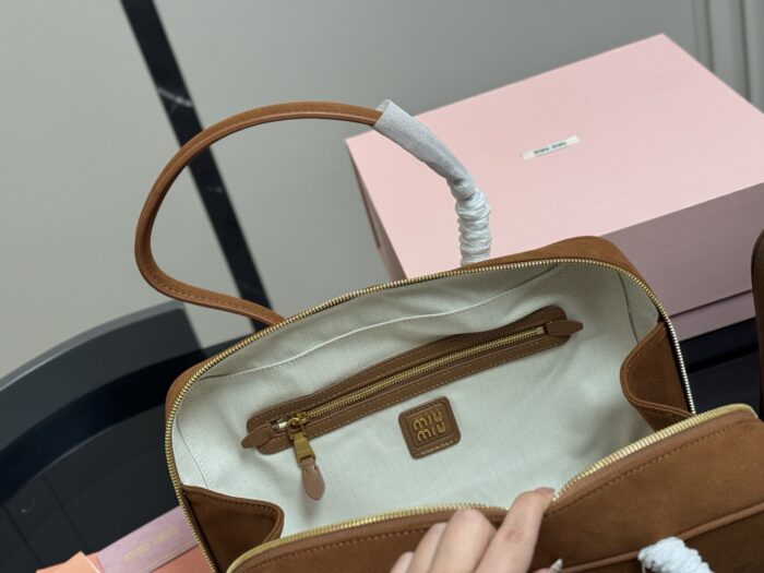 Miu Miu New Canvas Bowling Bag - Carry By Hand Or Crossbody - Image 4