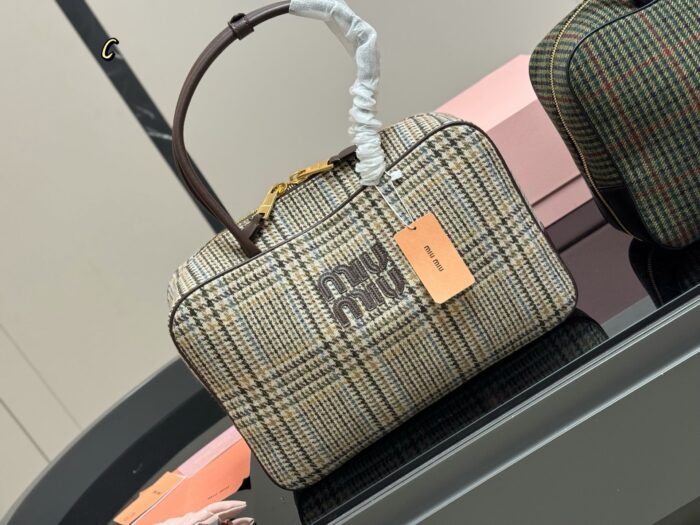 Miu Miu New Canvas Bowling Bag/Briefcase - Can Be Handheld Or Crossbody - Image 2