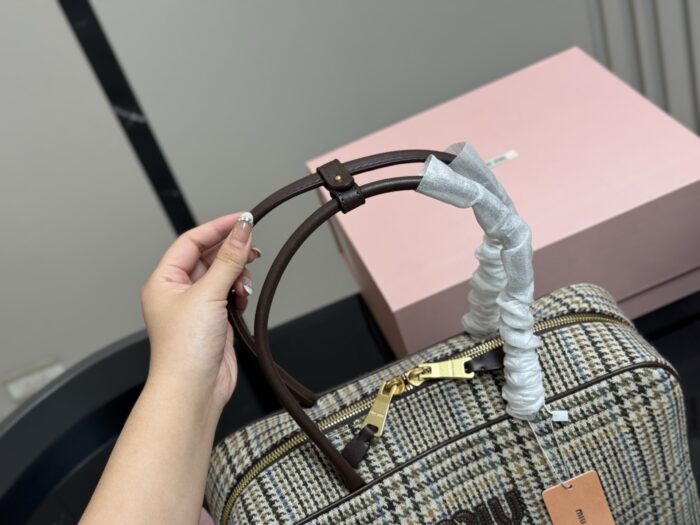 Miu Miu New Canvas Bowling Bag/Briefcase - Can Be Handheld Or Crossbody - Image 3