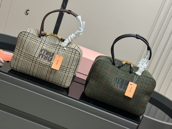 Miu Miu New Canvas Bowling Bag/Briefcase - Can Be Handheld Or Crossbody - Image 5