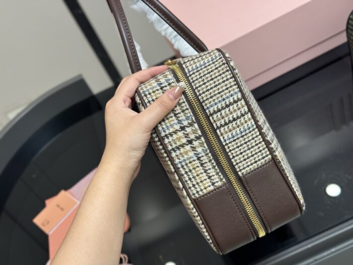 Miu Miu New Canvas Bowling Bag/Briefcase - Can Be Handheld Or Crossbody - Image 6