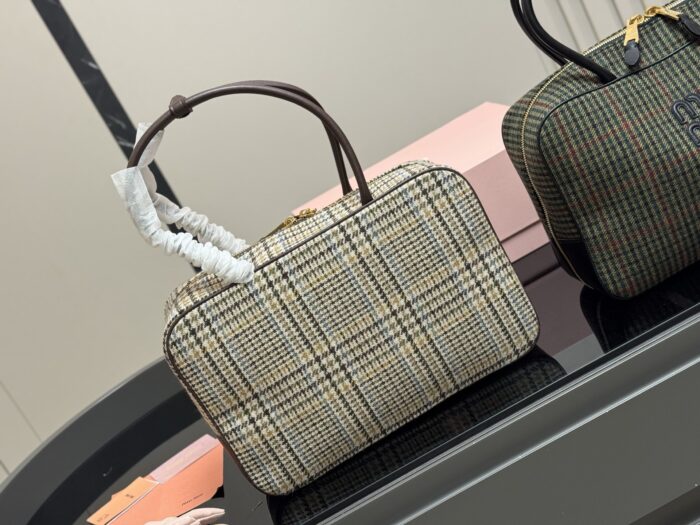Miu Miu New Canvas Bowling Bag/Briefcase - Can Be Handheld Or Crossbody - Image 7
