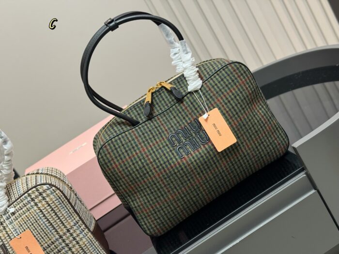 Miu Miu New Canvas Bowling Bag/Briefcase - Can Be Handheld Or Crossbody - Image 9