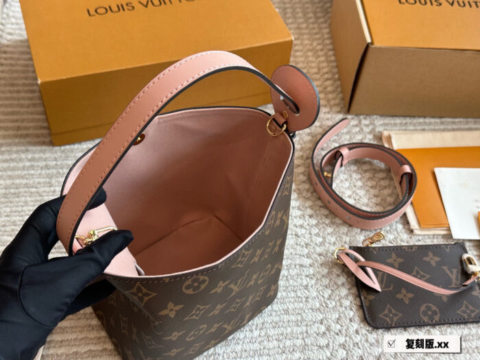 Louis Vuitton All In Bb Multi-Style Mini Bucket Bag Triple-Function Design Sturdy Structure For Photogenic Appeal Double-Box Packaging - Image 6