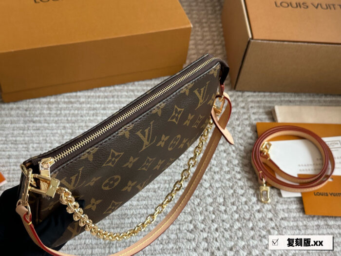 Louis Vuitton Vintage Monogram Bag Wear Underarm, Over The Shoulder, Crossbody Or Handheld Generous Capacity Vegetable-Tanned Leather Shoulder Strap Complete Gift Box Set - Image 2