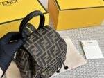 Fendi Replica Edition Calfskin Monogram Backpack With Gold Buckles Charming, Fashionable, Vintage-Inspired - Image 3