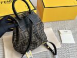 Fendi Replica Edition Calfskin Monogram Backpack With Gold Buckles Charming, Fashionable, Vintage-Inspired - Image 5