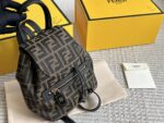 Fendi Replica Edition Calfskin Monogram Backpack With Gold Buckles Charming, Fashionable, Vintage-Inspired - Image 7