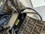 Fendi Replica Edition Calfskin Monogram Backpack With Gold Buckles Charming, Fashionable, Vintage-Inspired - Image 9